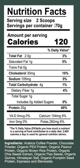 Choco Mex Protein Coffee